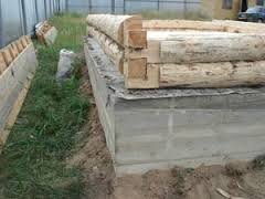 Как построить фундамент под срубный дом