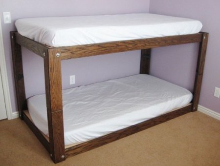 Как сделать деревянную двухъярусную кровать 